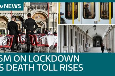 Coronavirus death toll rises in Italy to 366 as quarter of population on lockdown | ITV News