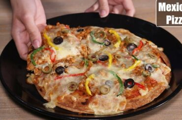 Crispy Mexican Pizza Recipe by Kitchen With Amna