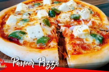 Paneer Pizza Recipe | How To Make Paneer Pizza | Pizza Recipe With Paneer | Vegetarian |  Foodworks