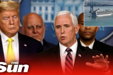 President Trump aides coronavirus-infected cruise as it docks in California