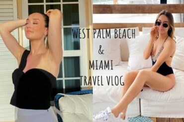 WEST PALM BEACH & MIAMI TRAVEL VLOG: SHOPPING, RESTAURANTS, BEACHES, MEETING UP WITH FRIENDS