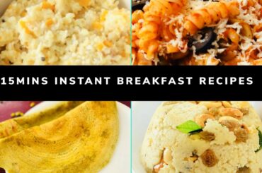 4 Easy Breakfast Recipes Under 15mins #instantbreakfastrecipes