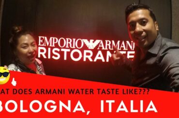 Dinner at Armani Restaurant / Why we stayed in Bologna