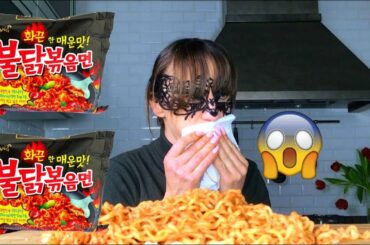 MUKBANG ITA: 2X SPICY KOREAN FIRE NOODLES 🔥 (EATING SHOW ITALIANO) MANGIO CON VOI
