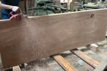 Giant Woodworking Project // How To Make A Dining Table From Hardwood Extremely Simple And Easy!