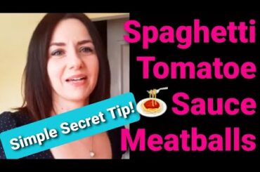 Spaghetti with Tomatoe Sauce and Meatballs!🍝