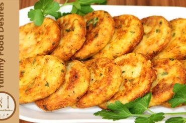 Cheesy Potato Croquettes from Italian Cuisine by Yummy Food Desires | Crispy Potato Patties Recipe