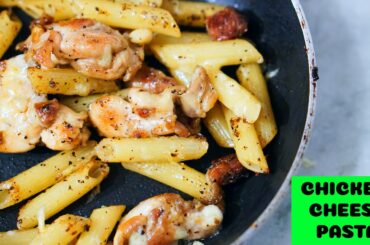 CHICKEN PASTA with no white or red sauce but with some light cheese | tasty foods | 4k
