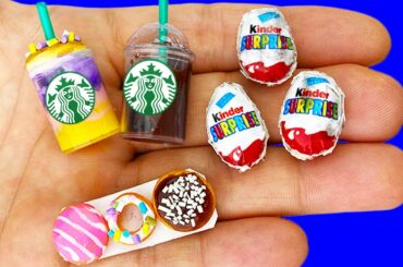 15 DIY MINIATURE FOOD AND DRINKS HACKS AND CRAFTS !!!!