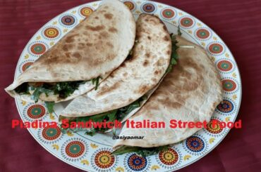 Piadina Sandwich Italian Street Food /Cooking with my son