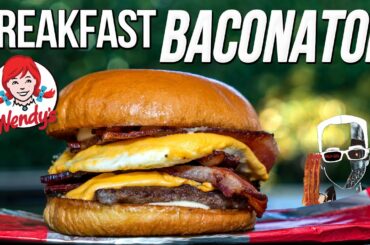 WE MADE WENDY'S BRAND NEW BREAKFAST BACONATOR - WORTH IT?! | SAM THE COOKING GUY 4K