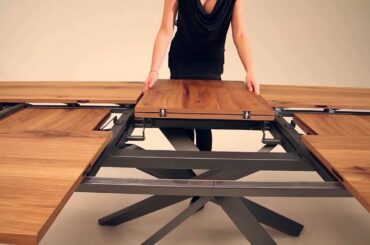 Amazing new extendable table by Ozzio - Italian space saving furniture
