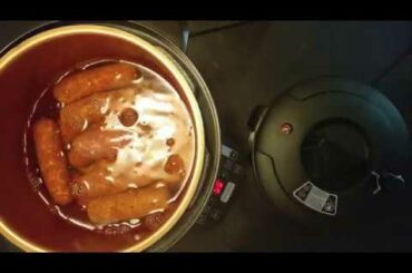 PRESSURE COOKING 3 POUNDS SWEET ITALIAN SAUSAGE IN 50 OZ APPLE JUICE