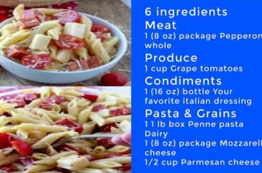 The Best Pepperoni Pizza Pasta Salad Recipe You'll ever eat