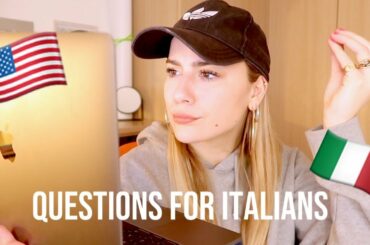 ITALIAN GIRL RESPONDS TO "QUESTIONS AMERICANS HAVE FOR ITALIANS" | CALLMEDIDI