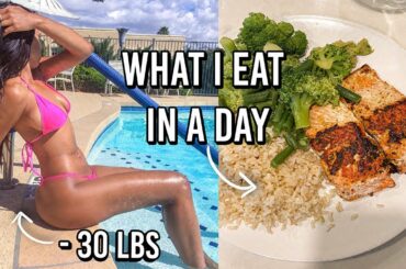 WHAT I EAT IN A DAY TO LOSE WEIGHT+ THE TRUTH on How to lose weight | How I lost 30lbs