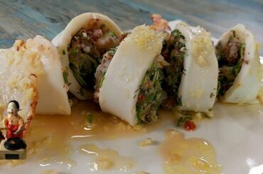 [Sub]  이태리식 오징어 순대  Italian Stuffed Squid #22