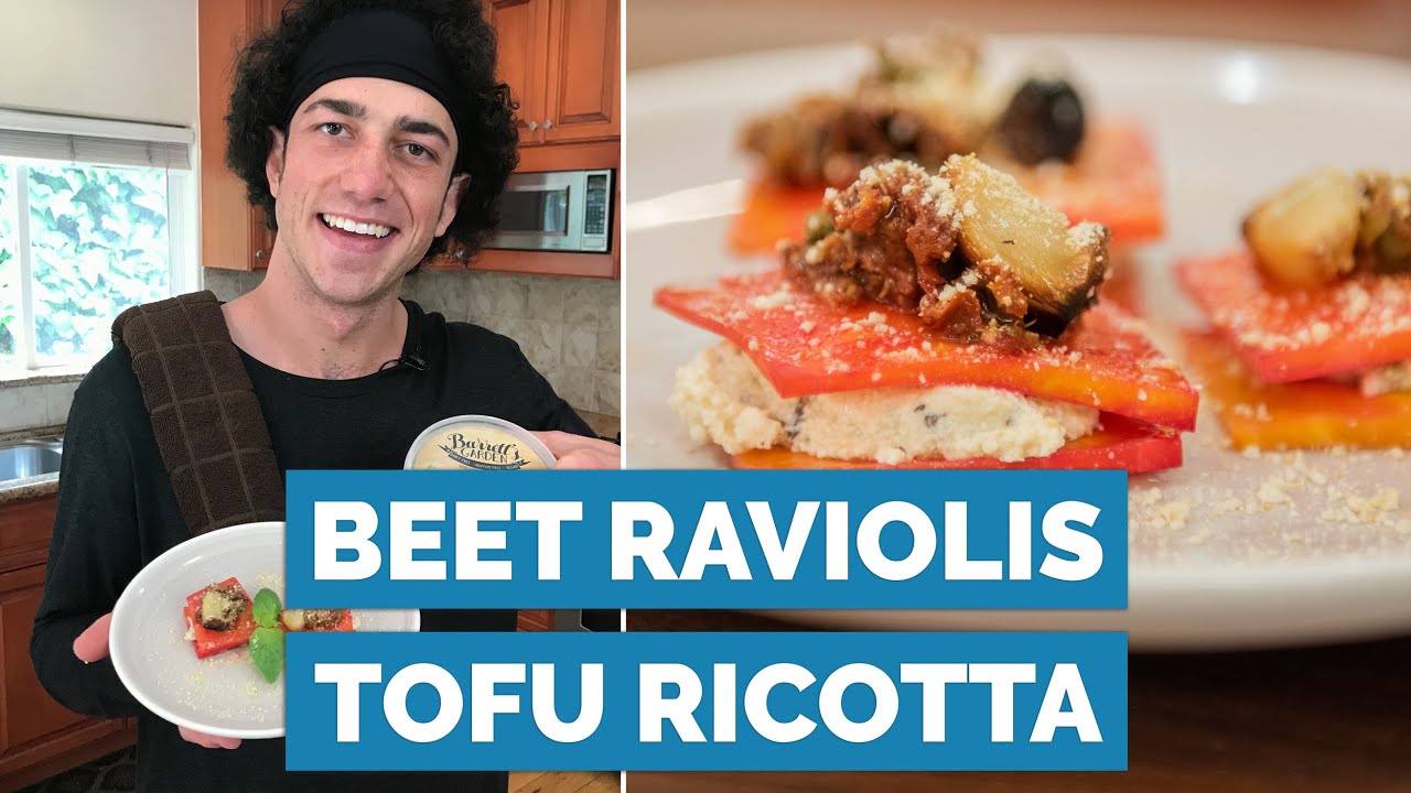 Beet Ravioli w/ Sundried Tomato Tapenade Beet Ravioli w/ Sundried Tomato Tapenade