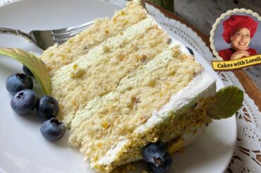 Pistachio Cake Recipe From Scratch / Matcha Buttercream Filling / Cakes with Lorelie