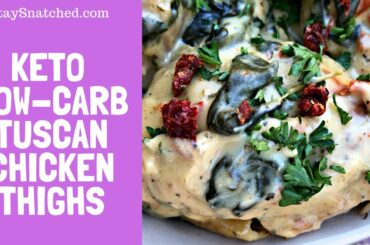 Keto Low Carb Instant Pot Tuscan Chicken Thighs