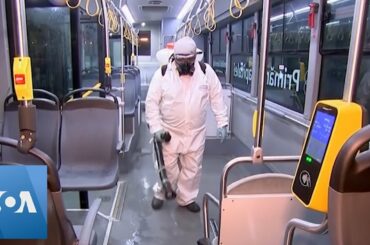 Buses in Romania Disinfected Before COVID-19 State of Emergency