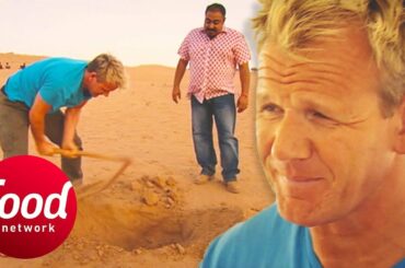 Gordon Ramsay Has The Full "Cooking In The Desert" Experience In India | Gordon's Great Escapes