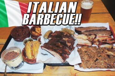 Massive Italian BBQ Man vs Food Challenge in Rome, Italy!!