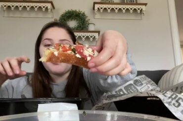 *MUKBANG* Italian FOOD *loud chewing, lip smacking, and chewing with mouth open*