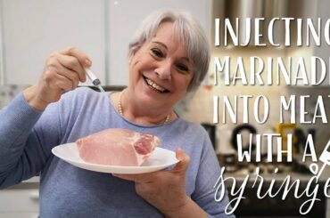 Injecting Marinade into Meat with a Syringe - Mamma Giuliana