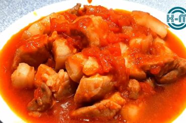 #5 Stewed Pork in Tomato sauce | By K-M Cooking Food