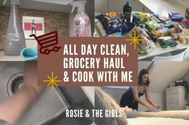 ALL DAY CLEAN, GROCERY HAUL & COOK WITH ME
