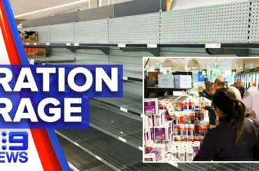 Coronavirus: Shoppers face new food restrictions at Coles | Nine News Australia