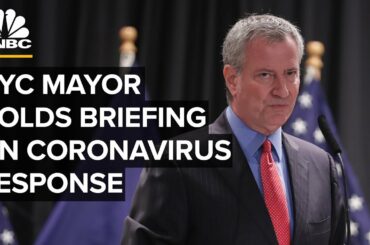 NYC Mayor Bill de Blasio holds news conference on coronavirus response - 3/17/2020