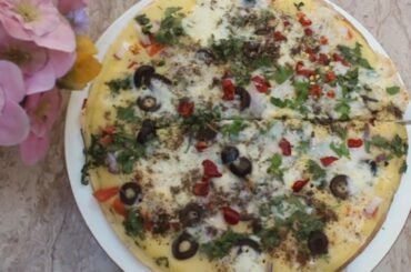 Pan Cake Pizza Recipe /Ramzan Special Pan cake pizza By RKK Urdu Hindi