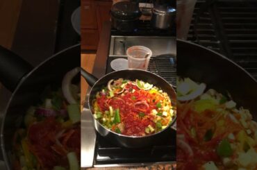 COMFORT FOOD IN THESE TRYING TIMES: A SIMPLE PASTA, A GLASS OF RED WINE AND A GREAT SALAD