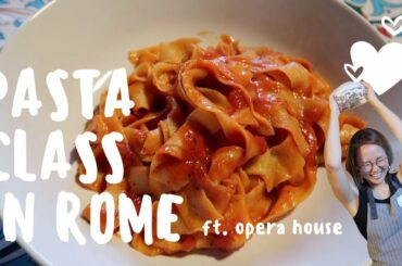Italy VLOG: Pasta Class & Opera in Rome