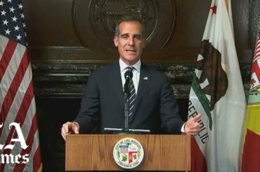 L.A. Mayor Eric Garcetti announces emergency action to close bars, nightclubs, restaurants