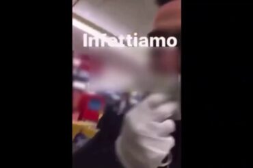 Coronavirus - Italian boy spits in food at the supermarket on purpose to infect