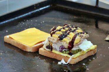 이태리식 건강 브런치, 수제버거 토스트 / Italian Homemade Burger Toast / Korean Street Food / 세종 맛집, 파네토