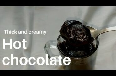 Thick and creamy HOT CHOCOLATE | Italian Style |Malayalam hot chocolate recipe #hotchocolate#recipe