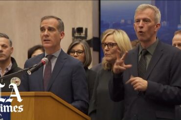Mayor Eric Garcetti announces sweeping measures to try to limit spread of coronavirus