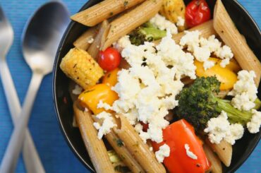 Pasta With Roasted Vegetables | Easy & Tasty Italian Recipe | Divine Taste With Anushruti