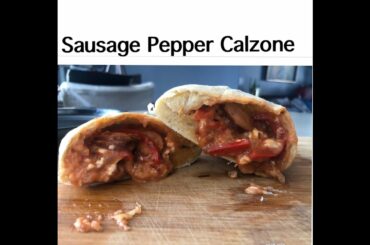 Cheesy sausage pepper calzones | Party Food | Best Italian Food | Quick Easy Recipe | MakeAhead Meal