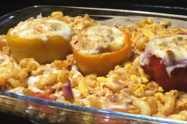 Pasta With Stuffed Bell Peppers | Chicken Pasta Recipe by Sadia Uzair's Kitchen