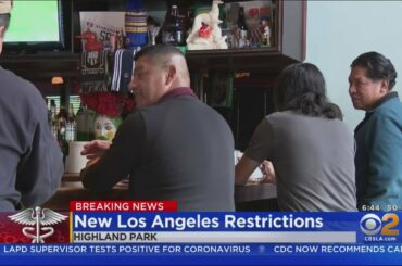 LA Bans Dining In At Restaurants, Orders Closures Of Theaters, Gyms