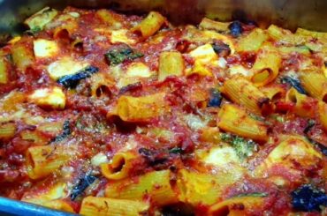 eggplant pasta in the oven simple italian recipe