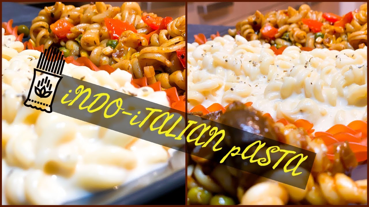 Indo-Italian Pasta | Quick and easy pasta recipe | Kids lunch box recipe Indo-Italian Pasta | Quick and easy pasta recipe | Kids lunch box recipe
