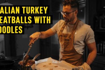 Italian Turkey Meatballs with Zoodles | Cooking Tutorials with Chris Algieri