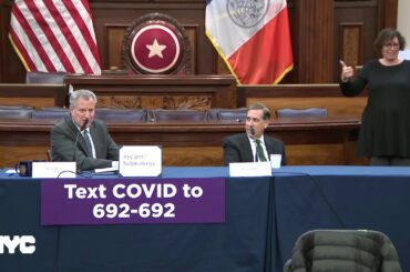 Mayor de Blasio Holds Media Availability on COVID-19