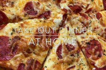 FAST FOOD AT HOME | PEPPERONI PIZZA | HONEY LEMON PEPPER WINGS | FRENCH FRIES || FRUGALLYT